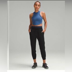 Womens black Lululemon Soft Jersey Classic-Fit Mid-Rise Jogger size 12